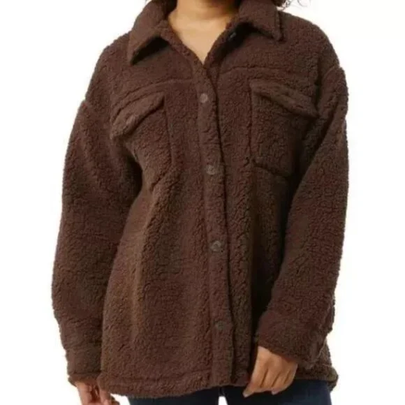 32 DEGREES HEAT LADIES SHERPA SHIRTS - Picture 1 of 4